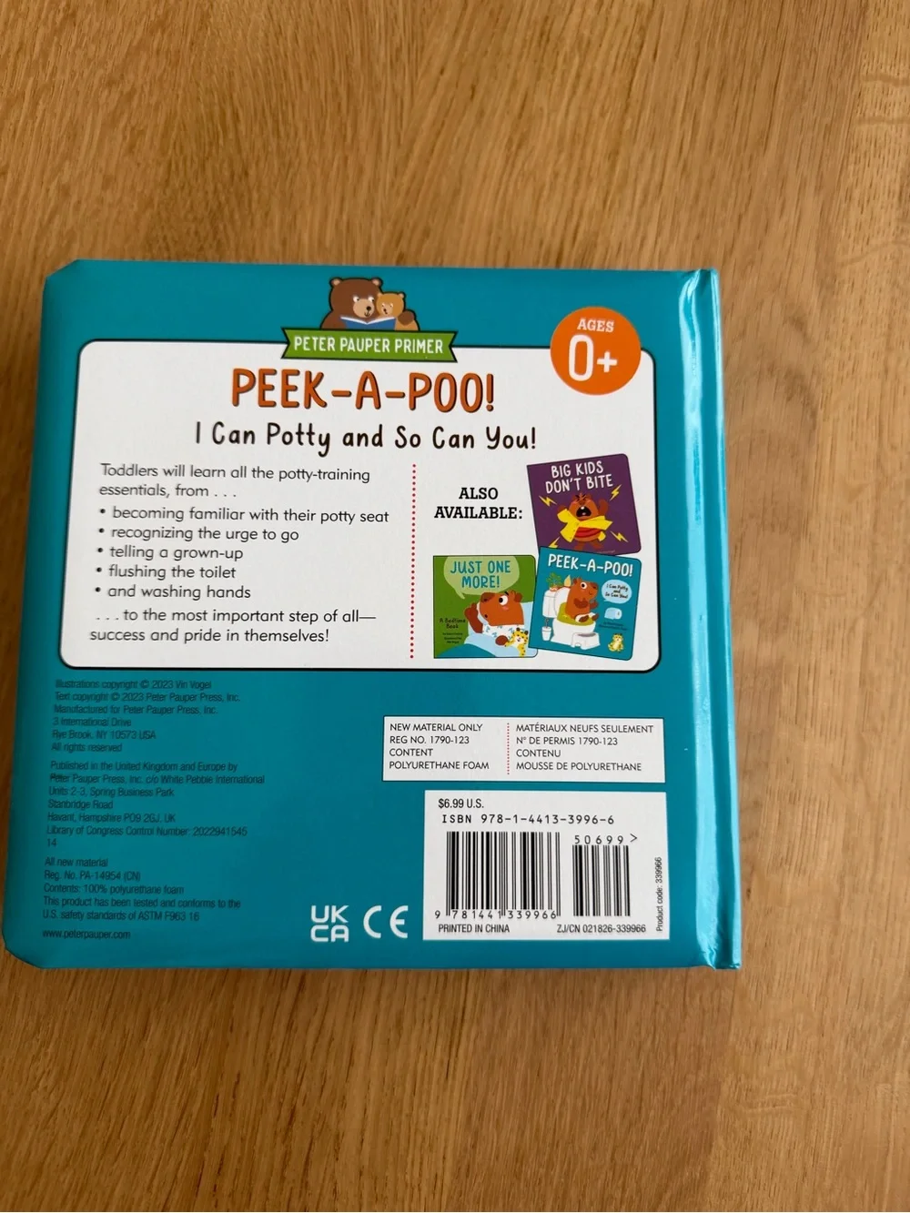 NEW Peek-A-Poo! I Can Potty And So Can You! Children's Book